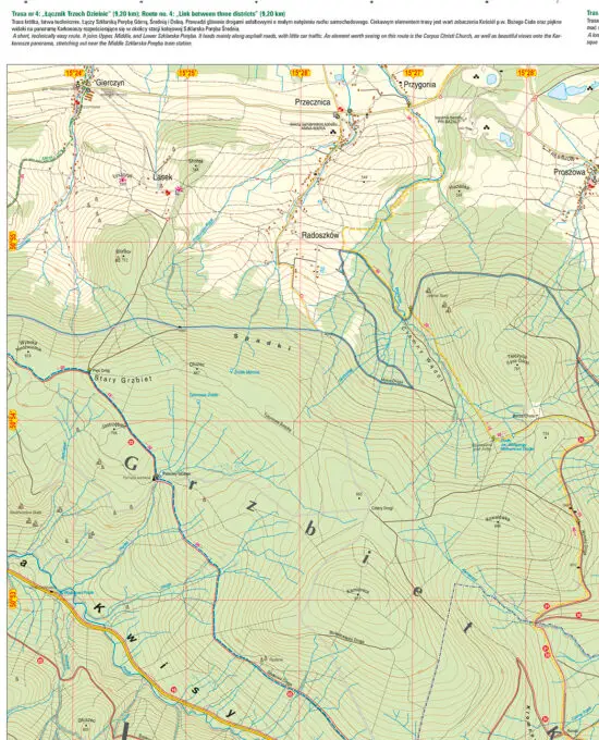 Mapa rowerowa Rowerowa Kraina. Mapa B1 papierowa