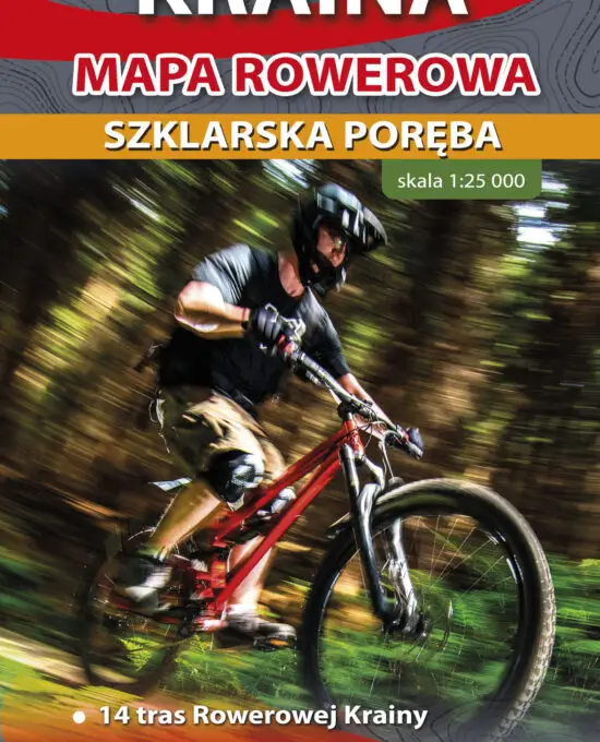 Mapa rowerowa Rowerowa Kraina. Mapa B2 laminowana
